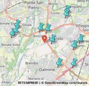Mappa Via del Commercio, 24048 Treviolo BG, Italia (2.325)