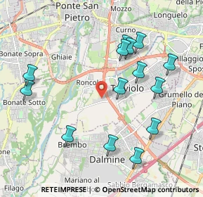 Mappa Via del Commercio, 24048 Treviolo BG, Italia (2.11571)