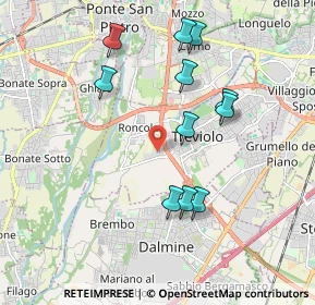 Mappa Via del Commercio, 24048 Treviolo BG, Italia (1.84818)