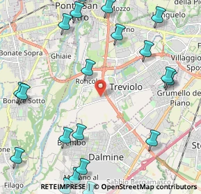 Mappa Via del Commercio, 24048 Treviolo BG, Italia (2.96)