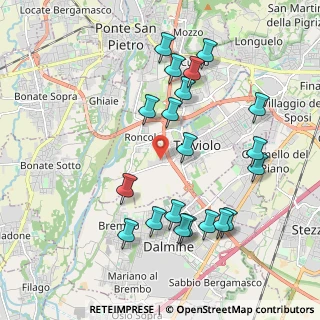 Mappa Via del Commercio, 24048 Treviolo BG, Italia (2.0735)
