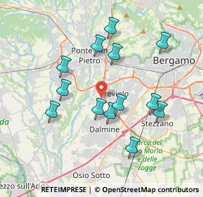 Mappa Via del Commercio, 24048 Treviolo BG, Italia (3.53615)