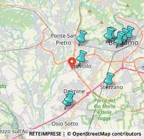 Mappa Via del Commercio, 24048 Treviolo BG, Italia (4.43091)