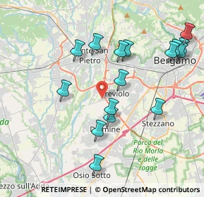 Mappa Via del Commercio, 24048 Treviolo BG, Italia (4.17563)