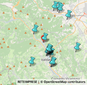 Mappa Via Ruetta, 36078 Valdagno VI, Italia (3.5505)