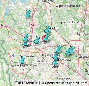 Mappa SP 22, 21054 Fagnano Olona VA (6.9825)