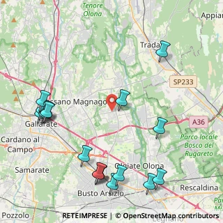 Mappa SP 22, 21054 Fagnano Olona VA (5.34647)