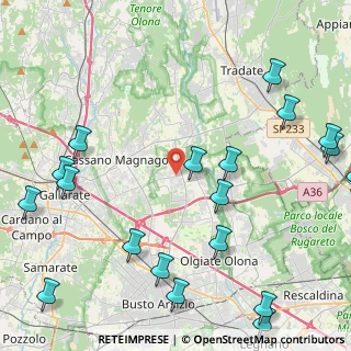 Mappa SP 22, 21054 Fagnano Olona VA (6.1295)