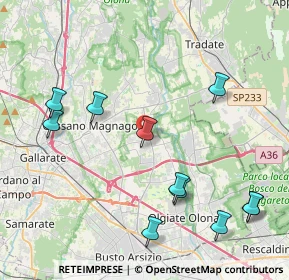 Mappa SP 22, 21054 Fagnano Olona VA (4.74545)