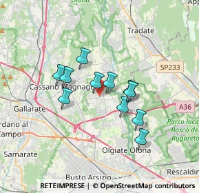 Mappa SP 22, 21054 Fagnano Olona VA (2.62)