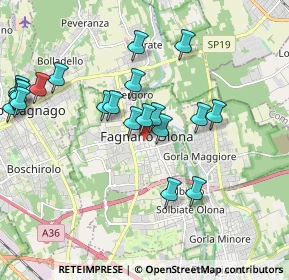 Mappa Vicolo Forno, 21054 Fagnano Olona VA, Italia (1.999)