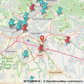 Mappa Strada Statale, 24068 Seriate BG, Italia (5.92765)