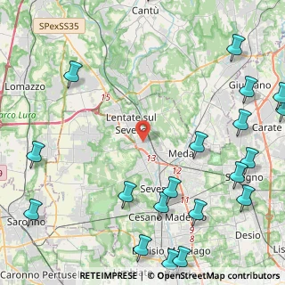 Mappa Via Vittorio Veneto, 20030 Lentate sul Seveso MB, Italia (6.542)