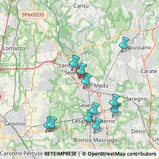 Mappa Via Vittorio Veneto, 20030 Lentate sul Seveso MB, Italia (4.25545)