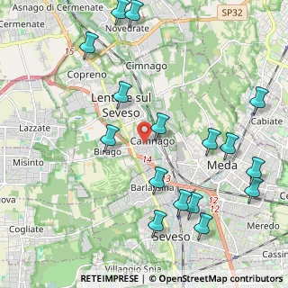 Mappa Via Vittorio Veneto, 20030 Lentate sul Seveso MB, Italia (2.52)