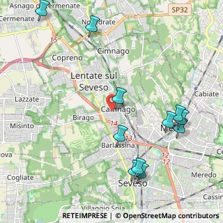 Mappa Via Vittorio Veneto, 20030 Lentate sul Seveso MB, Italia (2.50273)