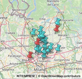 Mappa Di Giussano, 20034 Giussano MB, Italia (9.23895)