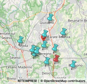 Mappa Di Giussano, 20833 Giussano MB, Italia (3.4425)