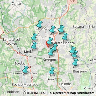 Mappa Di Giussano, 20833 Giussano MB, Italia (3.38333)