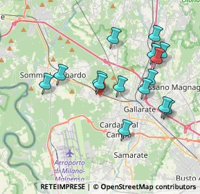 Mappa Via Al Boscaccio, 21011 Casorate Sempione VA, Italia (3.63533)