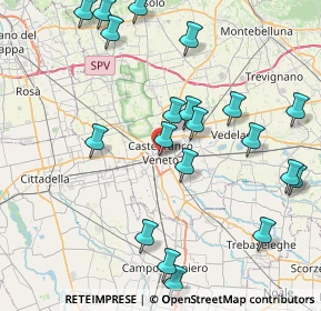 Mappa Via Rizzetti, 31050 Castelfranco Veneto TV, Italia (9.1955)