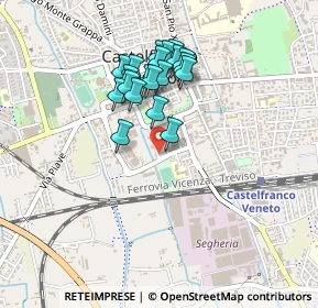 Mappa Via Rizzetti, 31050 Castelfranco Veneto TV, Italia (0.373)