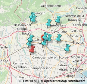 Mappa Via Rizzetti, 31050 Castelfranco Veneto TV, Italia (10.60917)