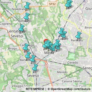 Mappa Via Fornaci, 20821 Meda MB, Italia (2.04389)