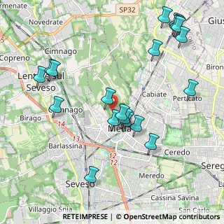 Mappa Via Fornaci, 20821 Meda MB, Italia (2.3875)