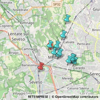 Mappa Via Fornaci, 20821 Meda MB, Italia (1.4975)