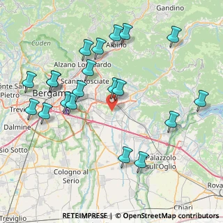 Mappa Via Passo del Gavia, 24060 Bagnatica BG, Italia (8.9055)