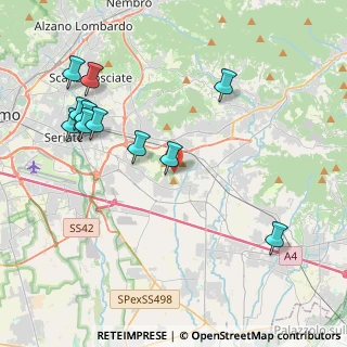 Mappa Via Passo del Gavia, 24060 Bagnatica BG, Italia (4.56455)