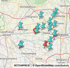 Mappa Via D. Quirini, 31037 Istrana TV, Italia (7.23118)