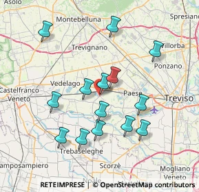 Mappa Via D. Quirini, 31037 Istrana TV, Italia (7.04357)