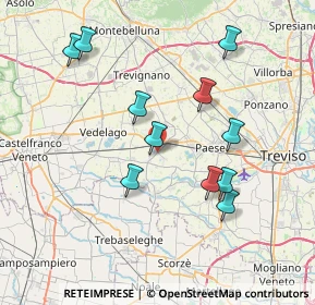 Mappa Via D. Quirini, 31037 Istrana TV, Italia (7.36909)