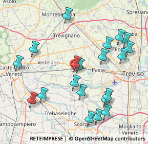 Mappa Via D. Quirini, 31037 Istrana TV, Italia (8.7355)