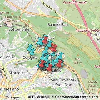 Mappa Strada Nuova per Opicina, 34127 Trieste TS, Italia (0.71481)