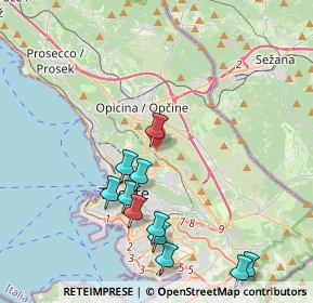 Mappa Strada Nuova per Opicina, 34127 Trieste TS, Italia (4.37455)