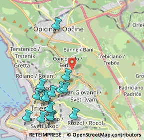 Mappa Strada Nuova per Opicina, 34127 Trieste TS, Italia (2.518)