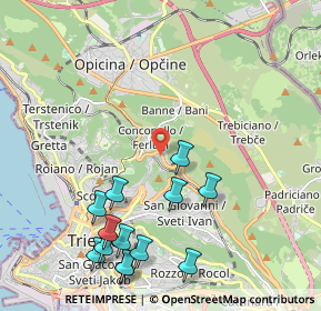 Mappa Strada Nuova per Opicina, 34127 Trieste TS, Italia (2.45231)