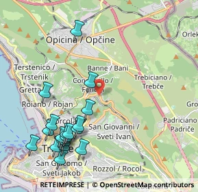 Mappa Strada Nuova per Opicina, 34127 Trieste TS, Italia (2.39105)