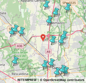 Mappa 22074 Turate CO, Italia (5.10688)