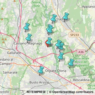Mappa Via Ingegner G.G. Tronconi, 21054 Fagnano Olona VA, Italia (3.4325)