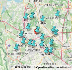 Mappa Via Ingegner G.G. Tronconi, 21054 Fagnano Olona VA, Italia (6.94389)