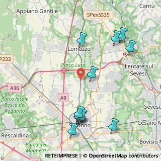 Mappa Via XXV Aprile, 22069 Rovellasca CO, Italia (4.74667)