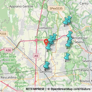 Mappa Via XXV Aprile, 22069 Rovellasca CO, Italia (3.38083)