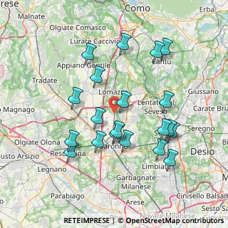 Mappa Via XXV Aprile, 22069 Rovellasca CO, Italia (7.443)