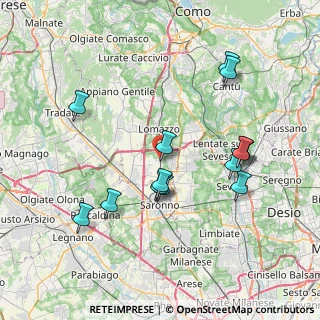 Mappa Via XXV Aprile, 22069 Rovellasca CO, Italia (7.67357)