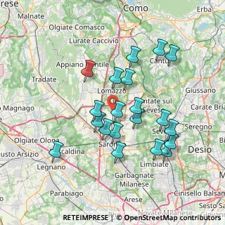 Mappa Via XXV Aprile, 22069 Rovellasca CO, Italia (6.785)