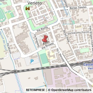 Mappa Via Rizzetti, 12, 31033 Castelfranco Veneto, Treviso (Veneto)